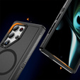 Case with frame for Samsung Galaxy S22 Ultra, for MagSafe, black