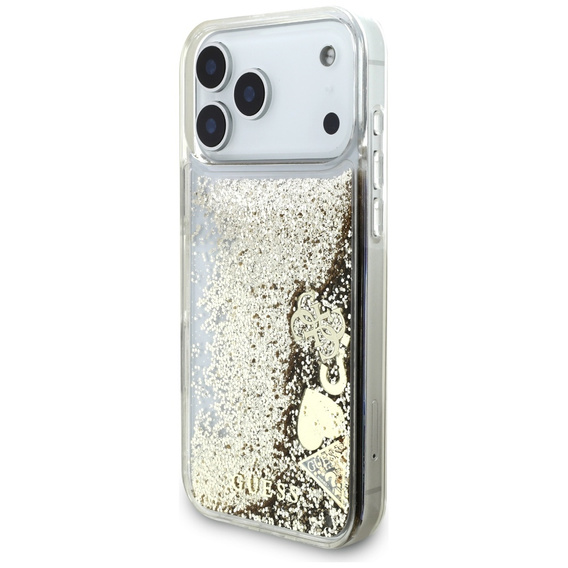 GUESS Liq. Glitter 4 Charms case for iPhone 17 Pro