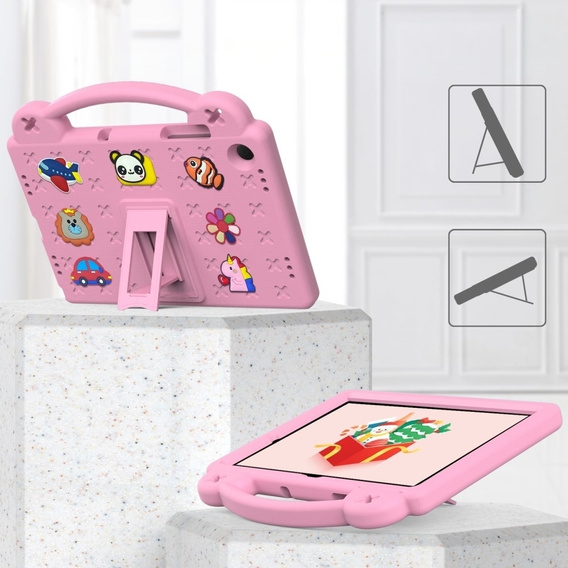 Children's case for Samsung Galaxy Tab A11 Plus / A9 Plus, Cute Patterns, with stand, pink