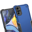 Armored case for Motorola Moto G22, Dual-Layer, blue