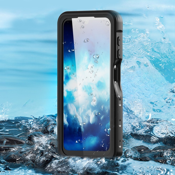IP68 Waterproof Case for Samsung Galaxy A25 5G, Redpepper, black