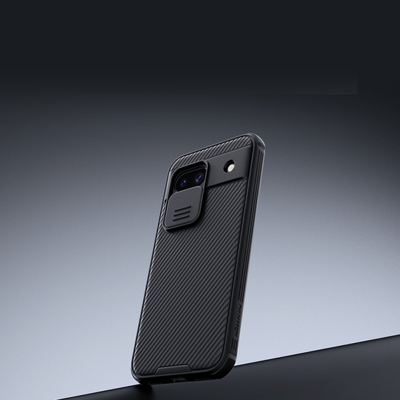 NILLKIN Case for Google Pixel 8A, Silicone CamShield Case for MagSafe, black