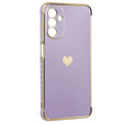 Case for Samsung Galaxy A13 5G, Electro heart, purple