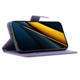 Flip case for Xiaomi Poco X6 Pro 5G, Butterfly, purple