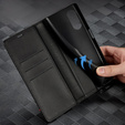 Flap case for Samsung Galaxy S25 Edge, Carbon LC.IMEEKE, black