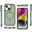 Case with frame for iPhone 13/14, for MagSafe, green