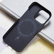 Case for iPhone 16 Pro, Aramid Fiber Cover, black