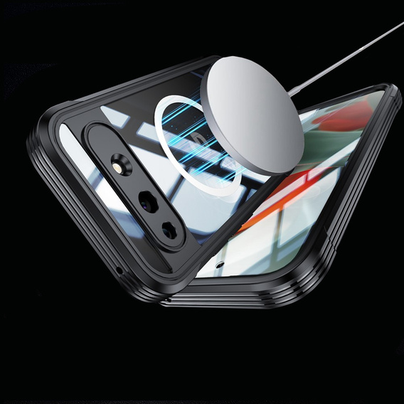 Shockproof case with glass, for MagSafe for Google Pixel 10a, black
