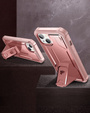 Armored case for iPhone 13 / 14, Dexnor Full Body, pink rose gold