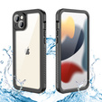 IP68 Waterproof Case for iPhone 15 Plus, Redpepper, black