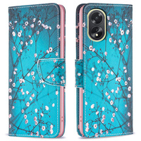 Flip case for Oppo A38 4G / Oppo A18 4G, Wallet, Sakura blue