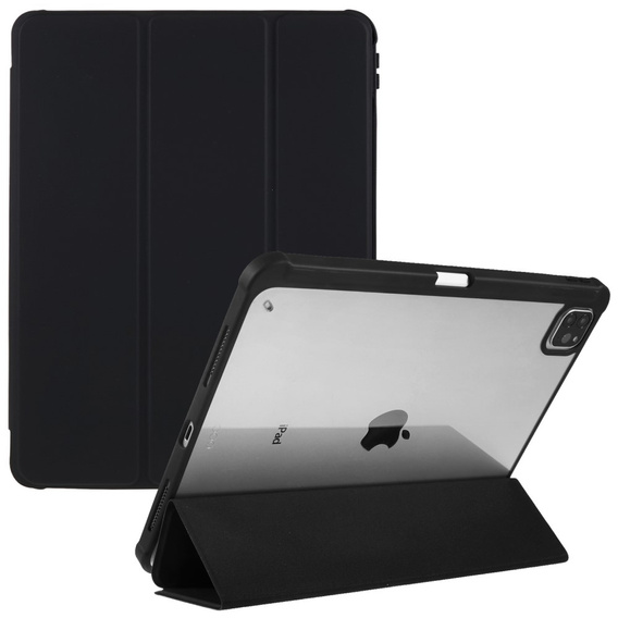 Case for iPad Pro 12.9" 2022/2021/2020 (6/5/4 gen.), Smartcase Hybrid, with stylus space, black