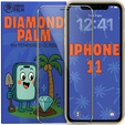 Diamond Palm Tempered Glass for iPhone 11
