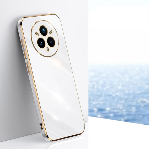 Case for Realme 14 Pro 5G, Glamour CamShield, white