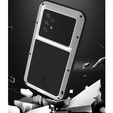 Love Mei Case for Samsung Galaxy A53 5G, armored with glass, silver