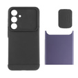 Case for Samsung Galaxy S24, ERBORD CamProtect Slide Camera, purple