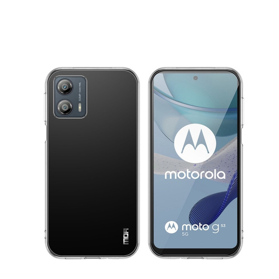 MOFI Case for Motorola Moto G53 5G, thin, transparent