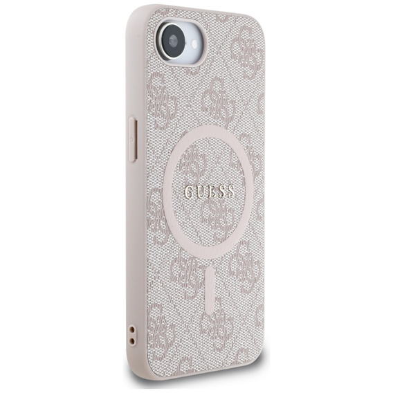 Guess HC MagSafe PU 4G Ring Classic Logo Case for iPhone 16e