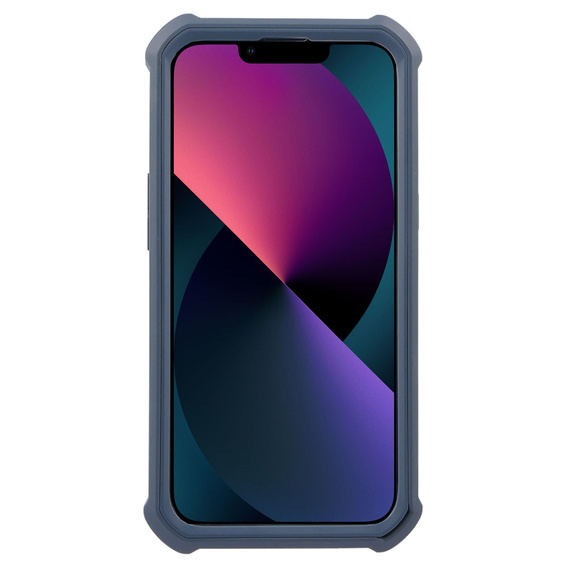 Armored case for iPhone 13 / 14, Dexnor Full Body, dark blue