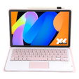 Touchpad Bluetooth keyboard case for Lenovo Idea Tab 11" 2025 TB336FU TB336ZU, pink