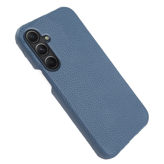 Leather case for Samsung Galaxy A54, Genuine Leather, blue