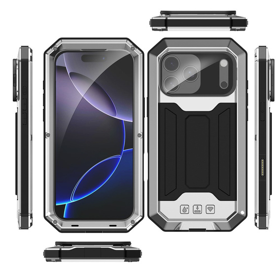 R-JUST armoured case with screen protector and stand for iPhone 17 Pro