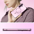 Case for Samsung Galaxy A17 5G, Electro MagSafe, transparent with pink sides
