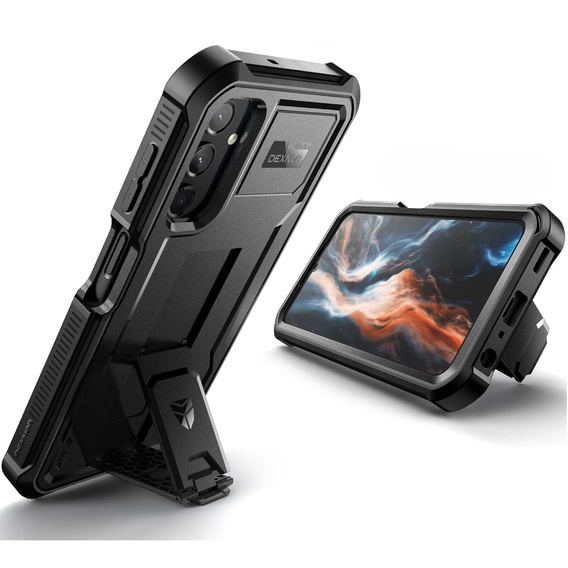 Armored case for Samsung Galaxy A25 5G, Dexnor Full Body (Two Frames), black