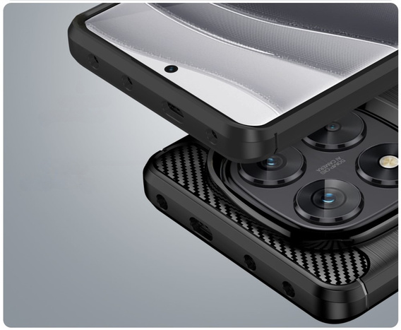 Case for Xiaomi Redmi Note 14 Pro, Carbon, black