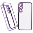 Case for Samsung Galaxy S21, Magnetic Dual Glass, purple