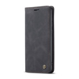 CASEME case for Samsung Galaxy S21 FE, Leather Wallet Case, black