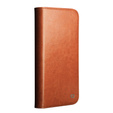 QIALINO Genuine Cow Leather flip case for iPhone 17 Pro Max, brown