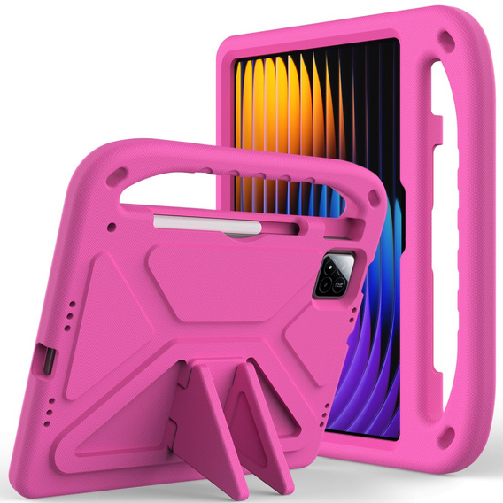 Children's case for Xiaomi Pad 7 / 7 Pro, with handle, pink