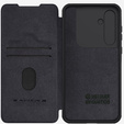 NILLKIN flip case for Samsung Galaxy A55, CamShield Qin Pro, leather, black