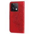 Flip case for Xiaomi Redmi Note 13 5G, Mandala, red