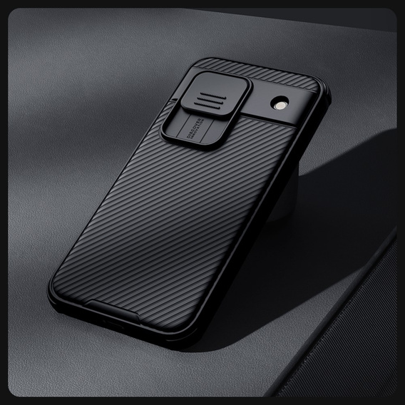 NILLKIN Case for Google Pixel 8A, Silicone CamShield Case for MagSafe, black