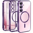 Case for Samsung Galaxy S22, Electro MagSafe, purple + Screen Glass