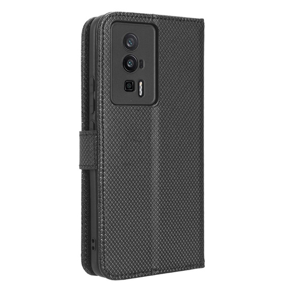 Flip case for Poco F5 Pro 5G, Wallet Smart Magnet, black