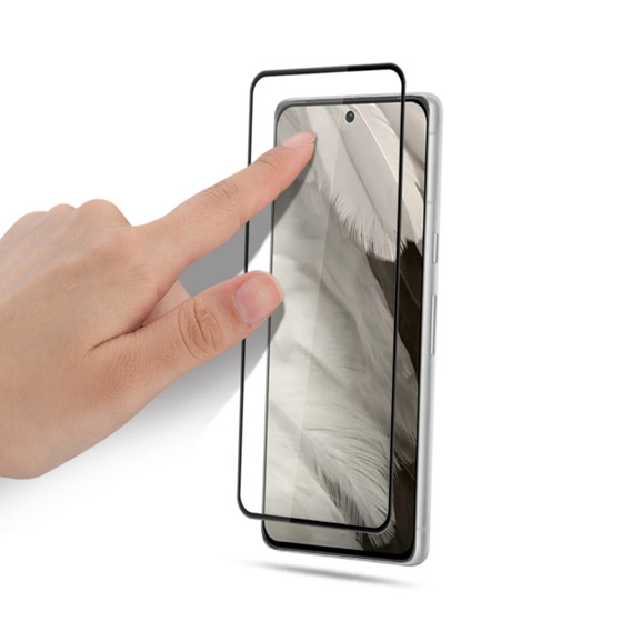 Mocolo Full Glue Tempered Glass for Google Pixel 8, black frame