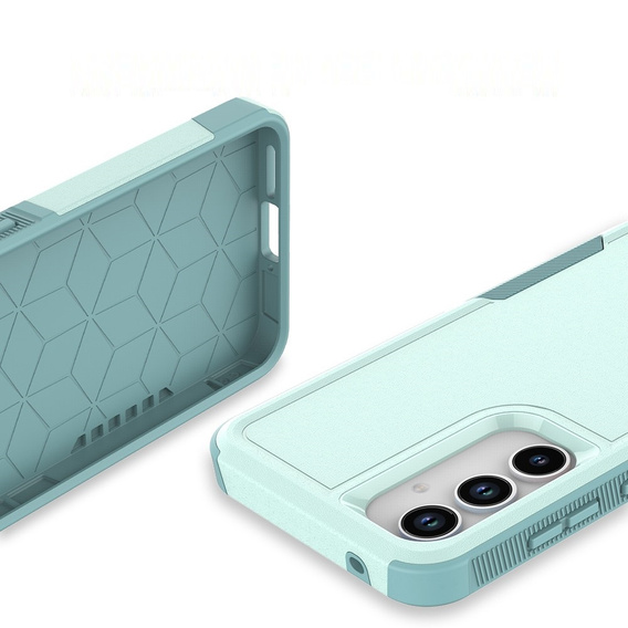 Armored Case for Samsung Galaxy A55 5G, Dual Shockproof, green