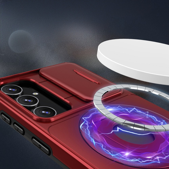 Case for Samsung Galaxy S20 FE, Military Magnet, for MagSafe, red