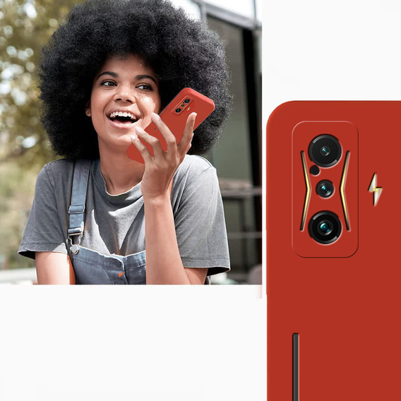 Case for Xiaomi POCO F4 GT, Silicone Lite, red