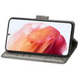 Flip case for Motorola Edge 50 Pro, Butterfly, grey