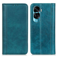Case for Honor 90 Lite 5G, Wallet Litchi Leather, green