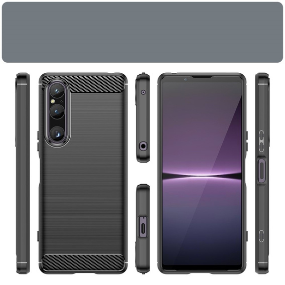Case for Sony Xperia 1 V, Carbon, black