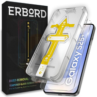 2x Tempered Glass for Samsung Galaxy S24+ Plus / S25+ Plus, ERBORD Easy App 9H Screen Protector