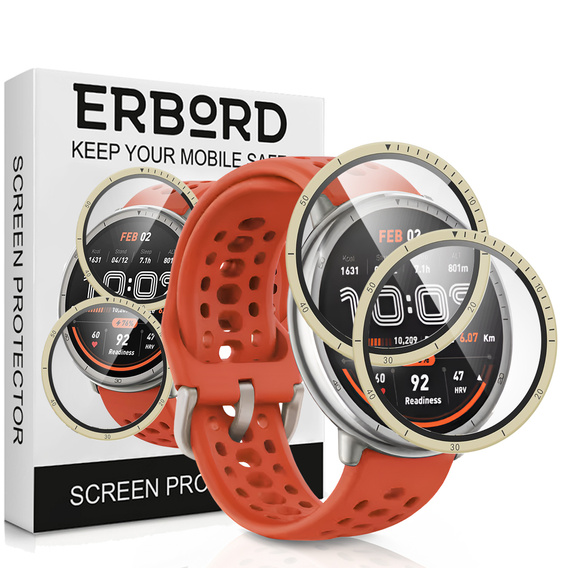 2x ERBORD Hybrid Glass for Amazfit Active 2
