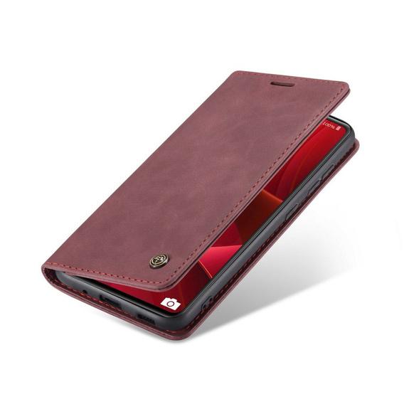 CASEME case for Samsung Galaxy S20 FE, Leather Wallet Case, red