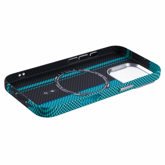 MagSafe's iPhone 16 Pro Case, Carbon Fiber, black / blue