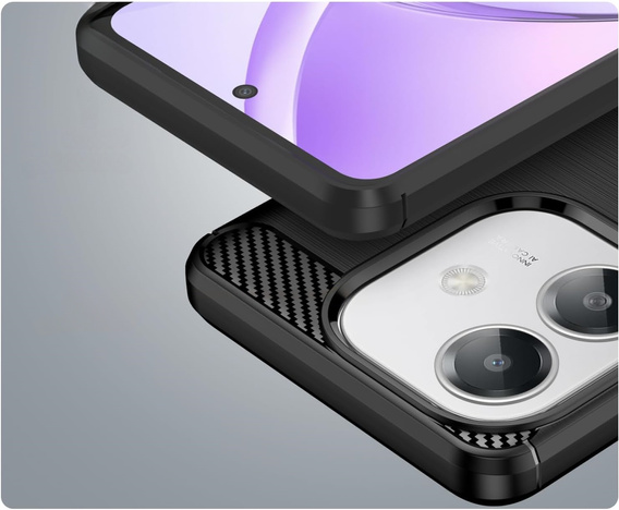 Case for Oppo A40 / Oppo A40m, Carbon, black
